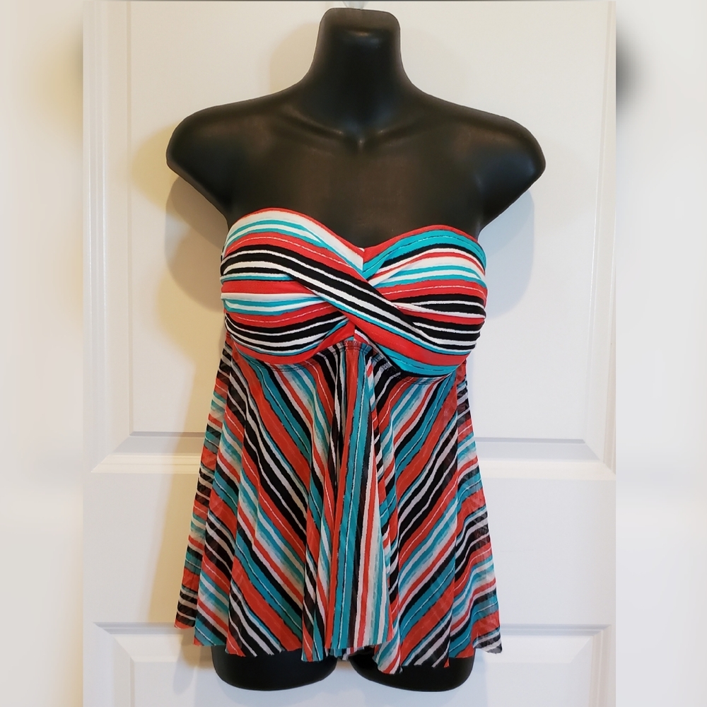 Mesh Babydoll Bikini Top